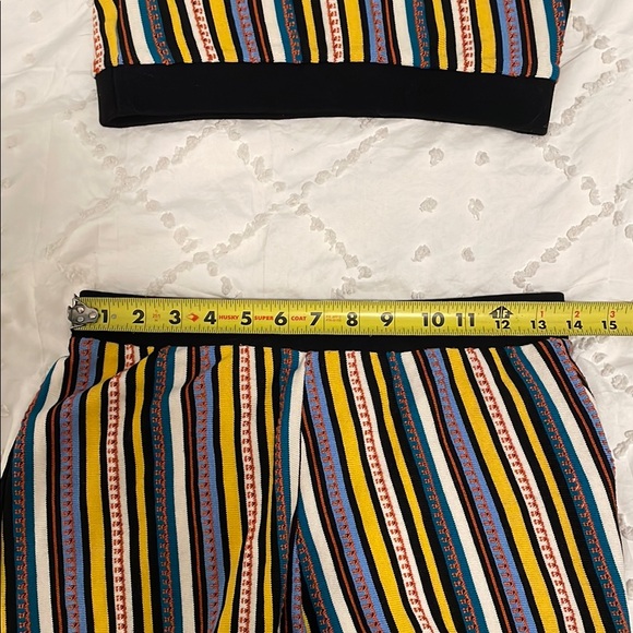 Zara Multicolor Striped Top and Shorts Set two piece nwt small - Picture 5 of 10